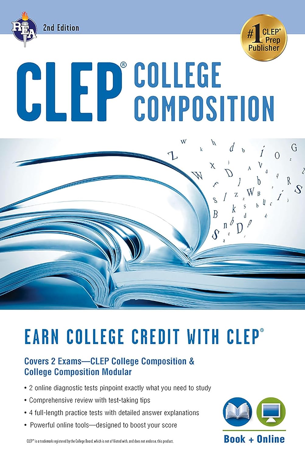 CLEP® College Composition 2nd Ed., Book + Online (CLEP Test Preparation)