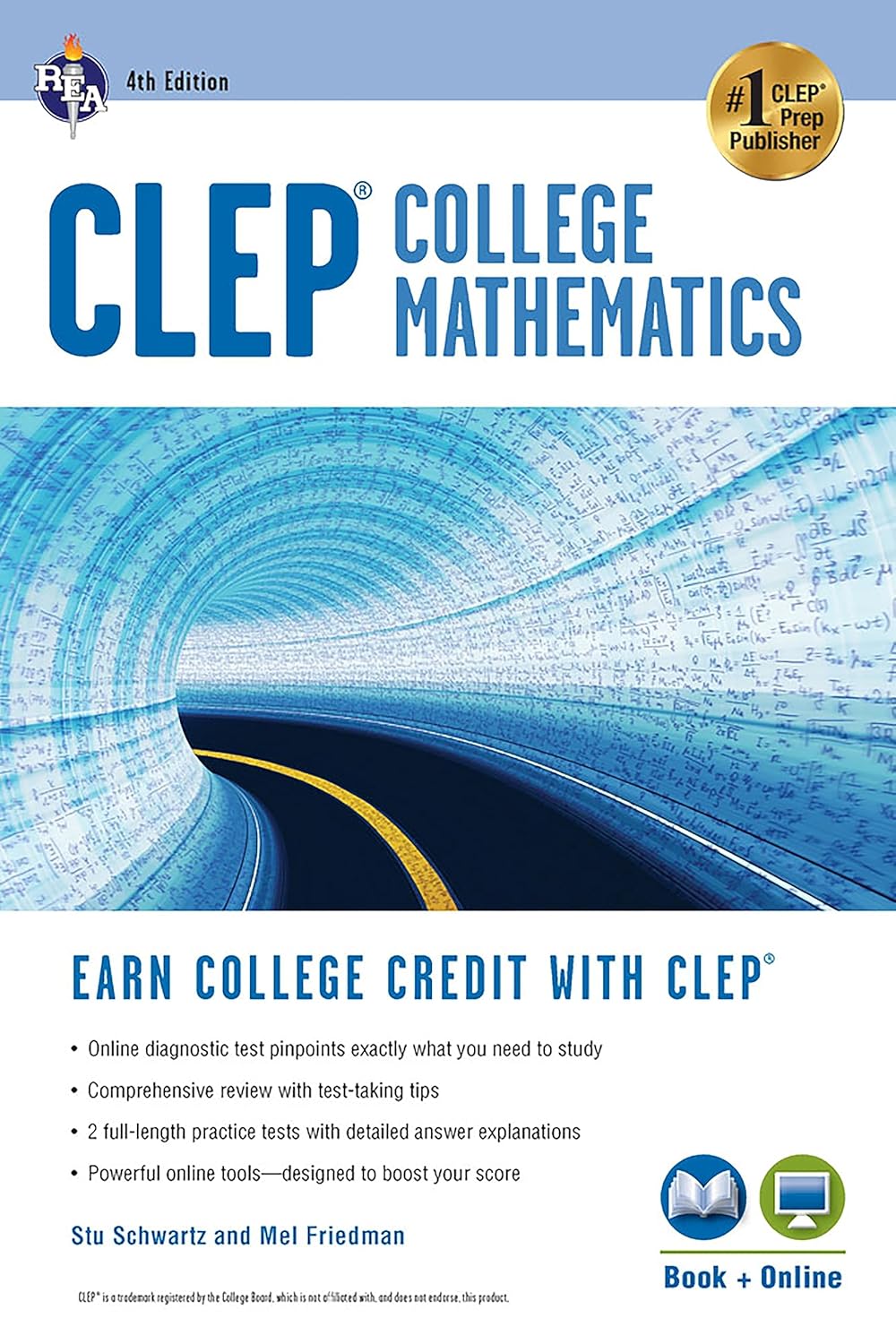 CLEP® College Mathematics, 4th Ed., Book + Online (CLEP Test Preparation)